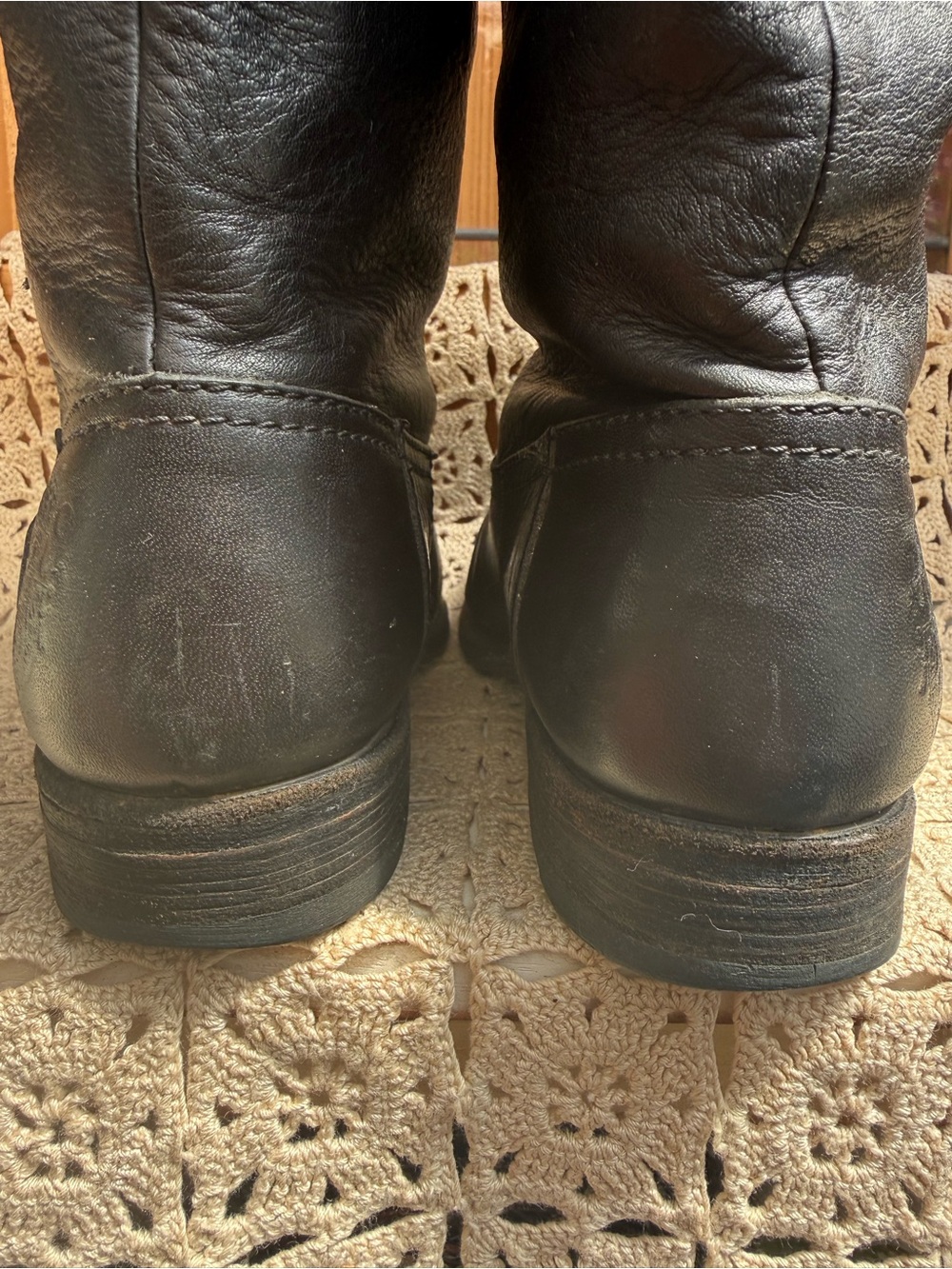 Blackstone Black Leather Tall Riding Boots Goodyear Welted Size 38 / US 7.5 - 8 - Picture 7 of 16